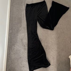 Velvet Flare Pants
